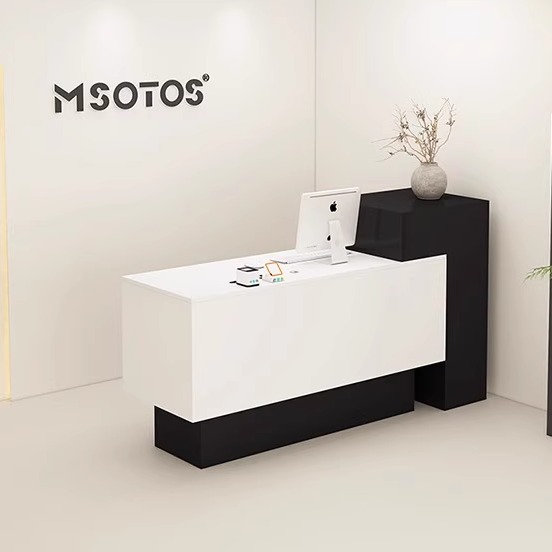 服装店收银台现代简约女装店铺小型吧台桌柜台美甲美发前台接待台 - 图3