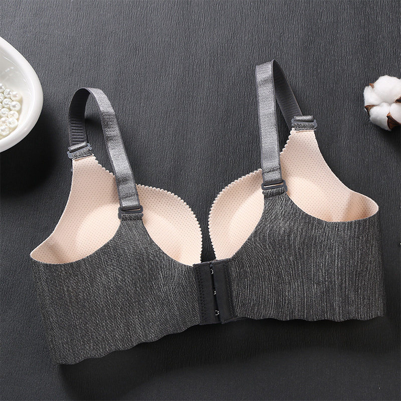 a杯聚拢上托收副乳小平胸加厚胸罩 艺淑雅文胸
