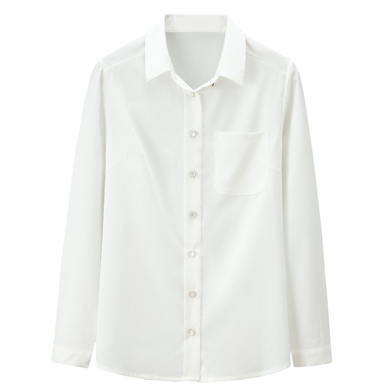 加绒雪纺长袖2021秋冬新款小众衬衫 rurngell衬衫