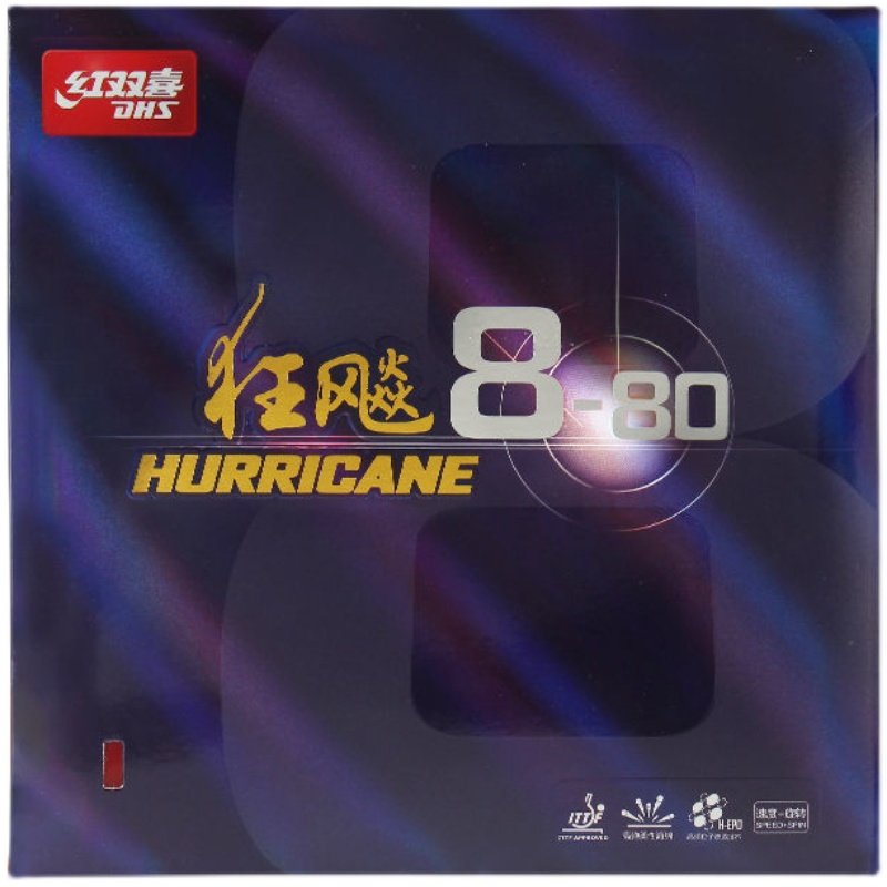 红双喜狂飙8狂飙8-80套胶八狂8-80乒乓球胶皮球拍反胶套胶高粘性 - 图3