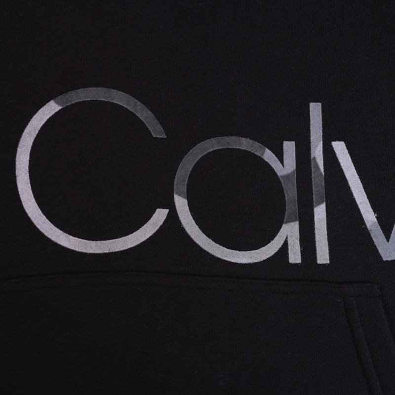 calvin klein撞色印花连帽秋季卫衣 联合供应海外卫衣