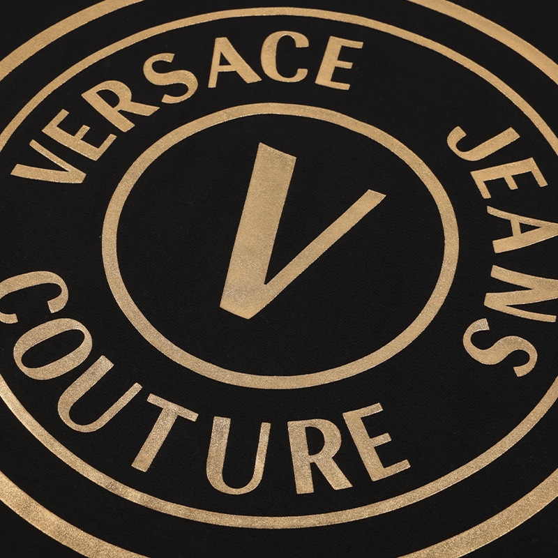 Versace/范思哲V系列夏季百搭短袖潮流男士纯棉T恤网球穿搭-图3