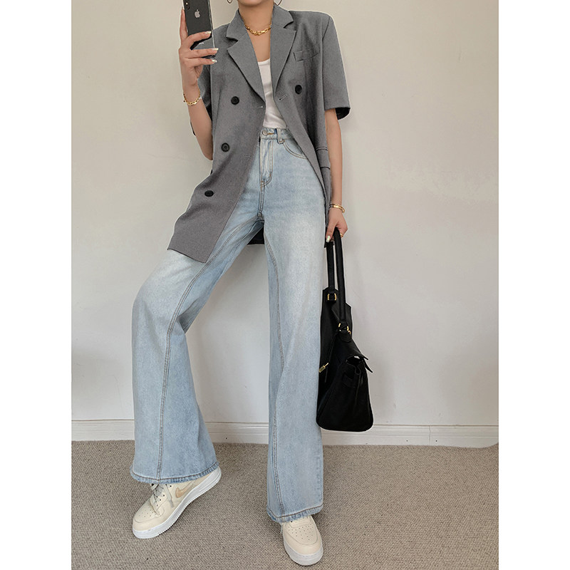 2020夏季新款休闲短袖小西装气质 歌索莎西装