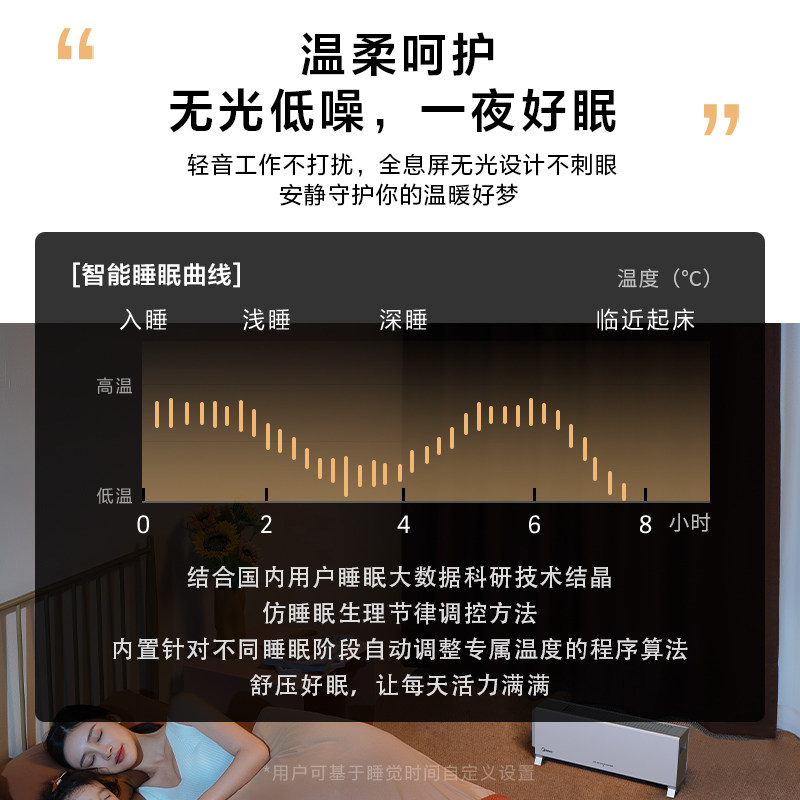 美的踢脚线家用节能全屋浴室暖风机 midea美的生活电器暖风机/取暖器