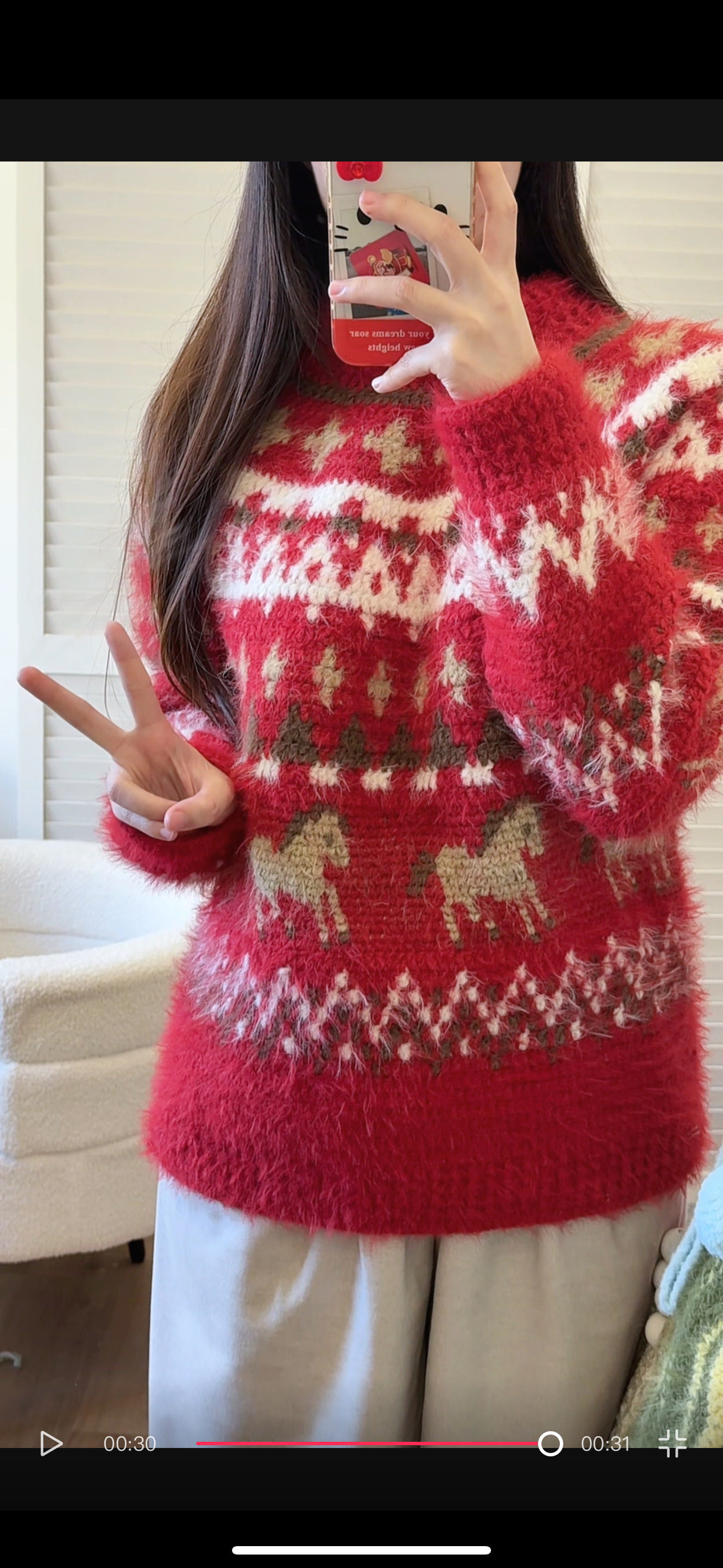 Stuuuly手工 费尔岛小马毛衣雪绒线混纺毛线diy材料包保暖上衣,淘宝优惠券,粉丝福利购,淘宝优惠卷