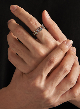 VSCH爱心系列马蹄爱心彩钻戒指