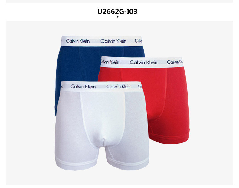 calvin klein中腰ck平角内裤 EDC海外内裤