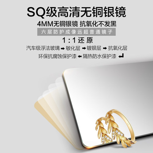 BOLEN 实木中式智能浴室镜柜带灯洗手间卫生间镜子收纳储物一体柜 - 图3