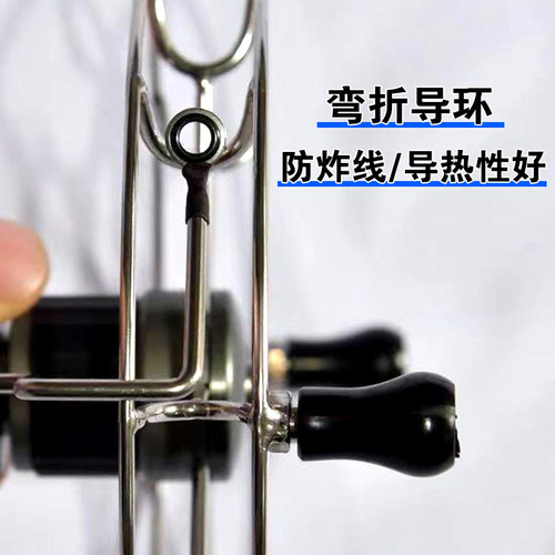 手拨轮八卦轮全金属谷麦轮带摇把锚鱼轮超轻前打逗钓带泄力筏钓轮 - 图0