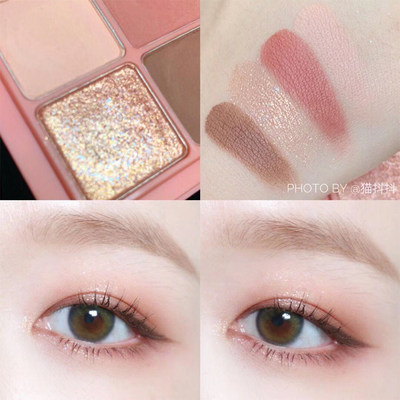 新品romand四色眼影盘03 安妮音符04水泥盘01大地色干兔尾草m02 虎窝淘