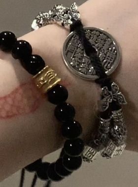 山鬼花钱铜钱手编绳小众原创设计轻奢ins时尚精致百搭送好友礼物