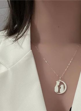 军恋项链女定制五角星吊坠