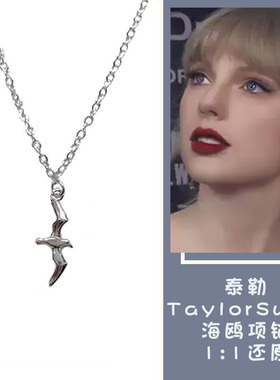 TaylorSwift泰勒斯威夫特周边霉霉同款项链海鸥小众情侣锁骨链款