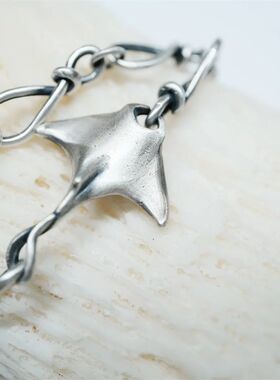 海洋系列魔鬼鱼manta手链手工编绳原创手作小众编织手绳高级礼物