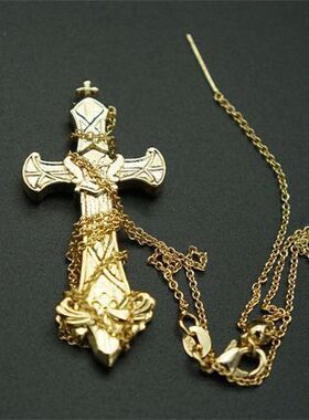 犹大的誓约十字架项链十字型镀金二次元游戏周边同款