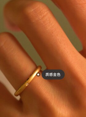 【在逃公主同款系列】情书情侣戒指男女一对指环戒高级感