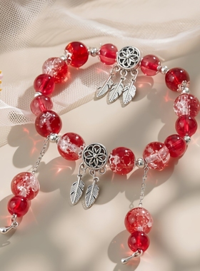 银河静谧蓝珠琉璃古风森系手链