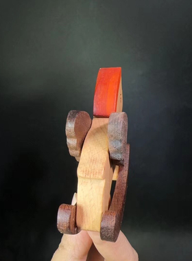 创意实木小木马桌面摆件玩具可爱儿时的快乐可以摇的送礼日常礼物