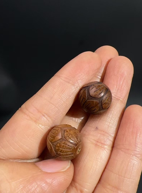 散珠 六道木莲花珠一颗规格15mm手串文玩木质珠串珠手链珠材料