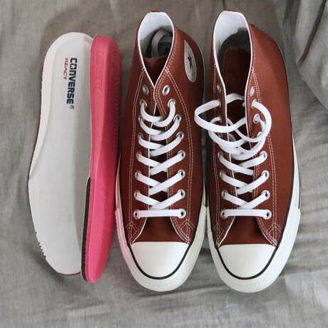 Converse Converse All Star Japanese Version 100th Anniversary Brick Red Bean Paste Red High Top Casual