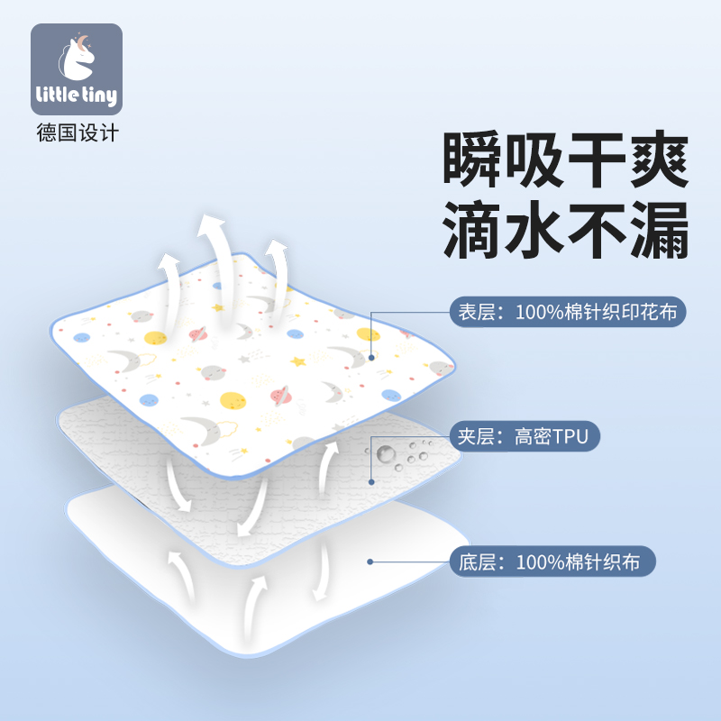 littletiny婴儿防水防漏尿隔尿垫 littletiny隔尿床垫