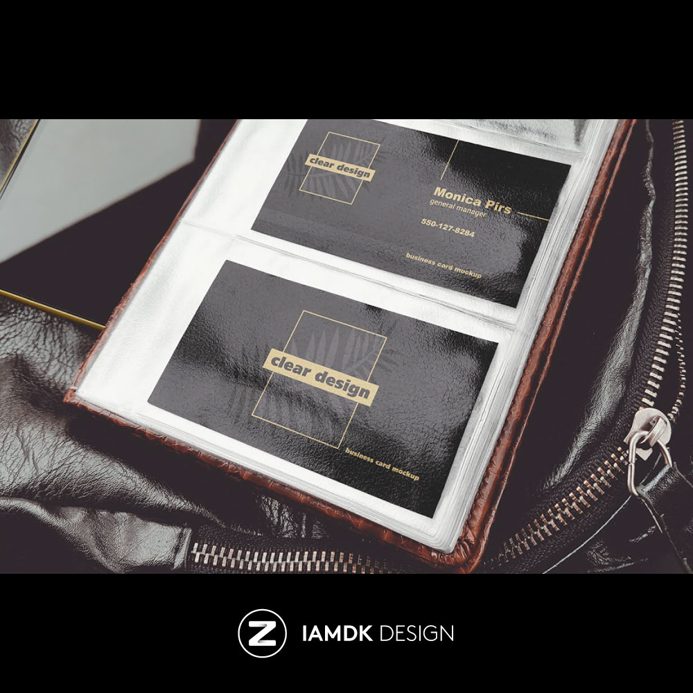 Business Card Mockup 商务名片夹设计场景样机模板 M2020033002 - 图2