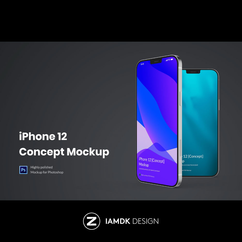 iPhone 12 Mockups APP界面设计手机屏幕展示PSD样机 M2020062302 - 图3