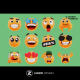 30 interesting 3D three-dimensional Emoji icons design png/blender format materials