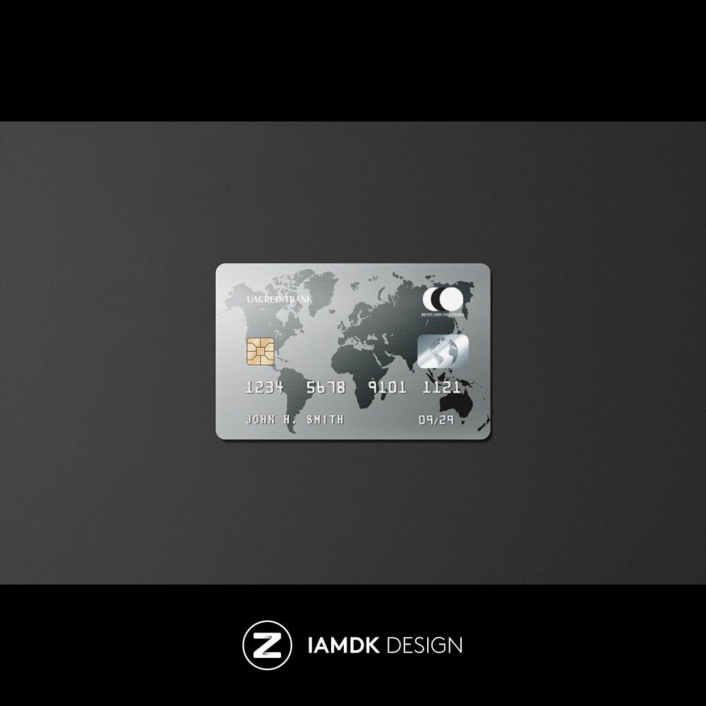 Platinum Credit Card Mockup 8款白金银行信用卡卡片设计PSD样机 - 图0