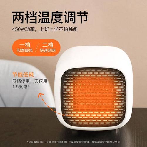 小型暖风机家用宿舍办公室桌下小太阳取暖器室内机迷你超跨境 - 图2