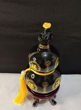 泰山墨玉葫芦福禄双全纳福家居