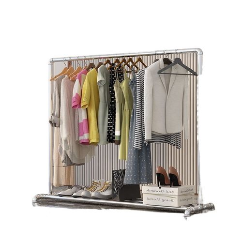 钢管晾衣架挂衣架单杆特厚卧室落地立式阳户外晒衣服被子不锈镀锌 - 图3