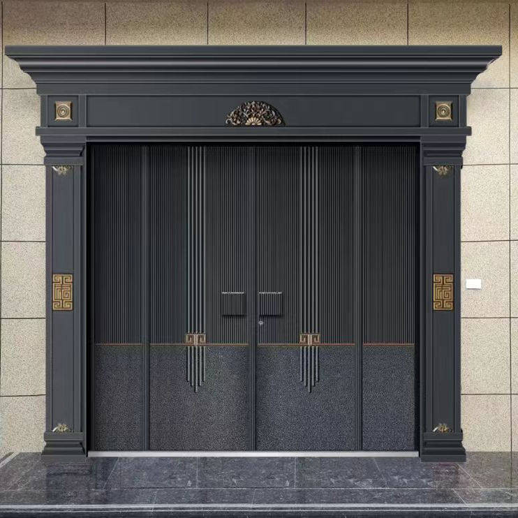 新中式别墅大门锌合金铸铝卡门农村自建房庭院门对开双开入户大门,淘宝优惠券,粉丝福利购,淘宝优惠卷