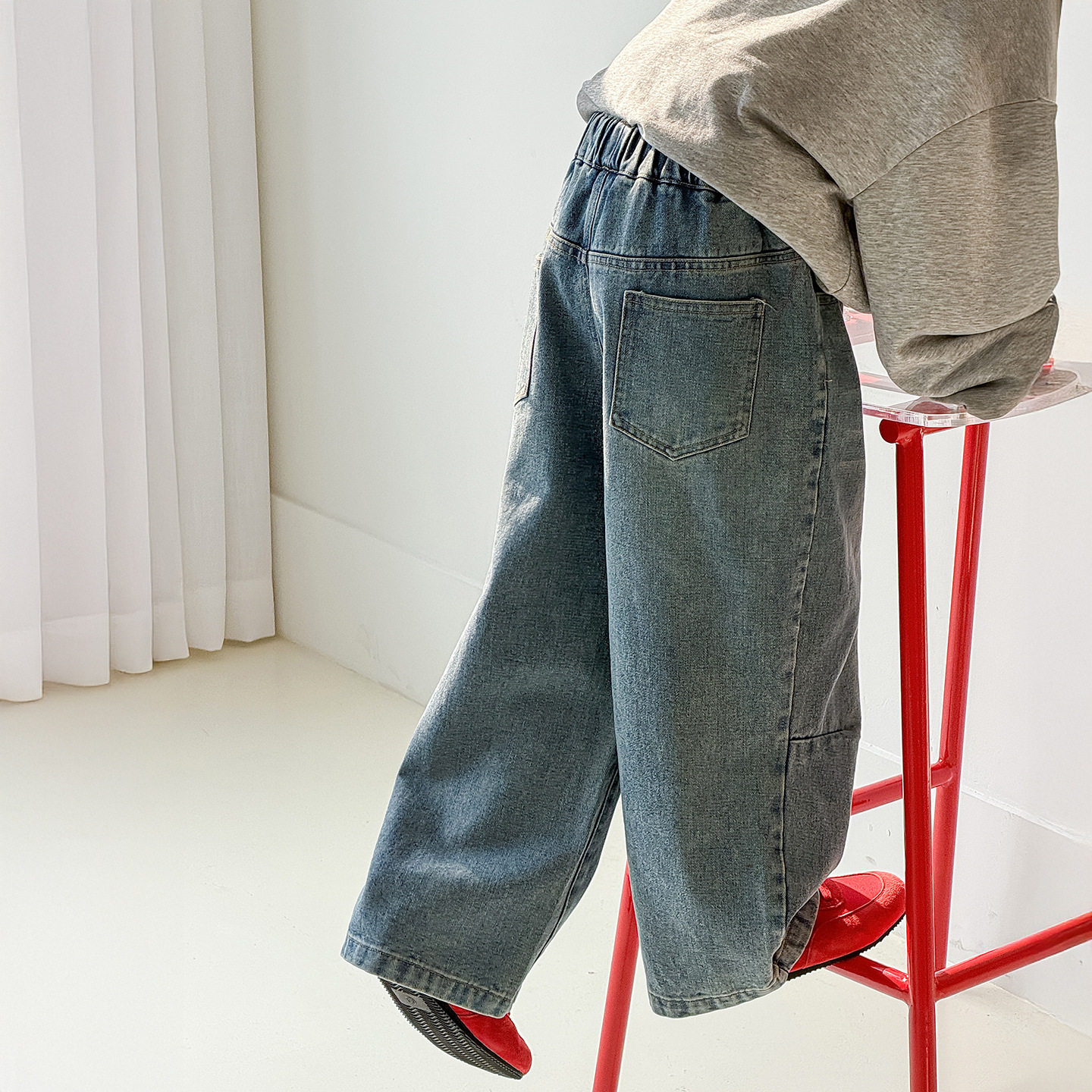 棉小铺男童牛仔裤儿童春季韩版2026新款简潮宽松直筒童装休闲裤子,淘宝优惠券,粉丝福利购,淘宝优惠卷