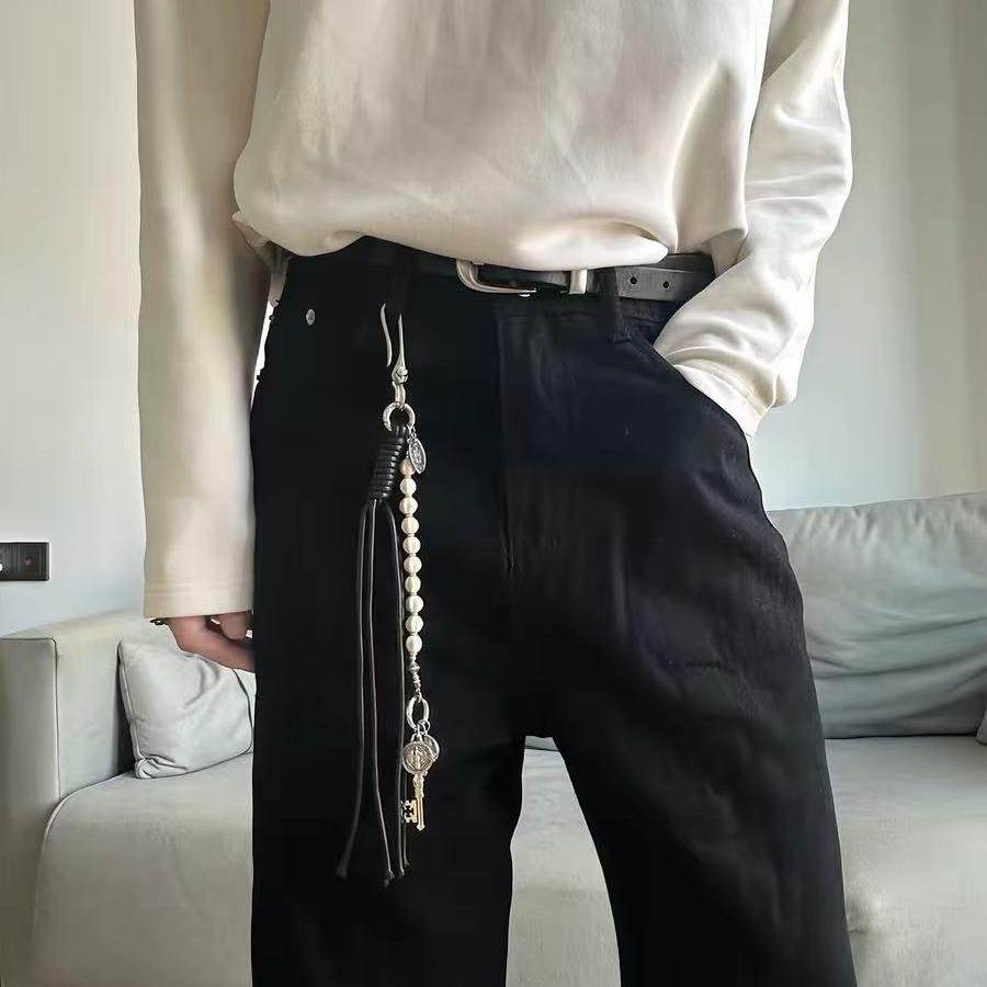 CGYYDS 三周年福利 手工串珠编织蜡绳二合一裤链组合挂饰配饰