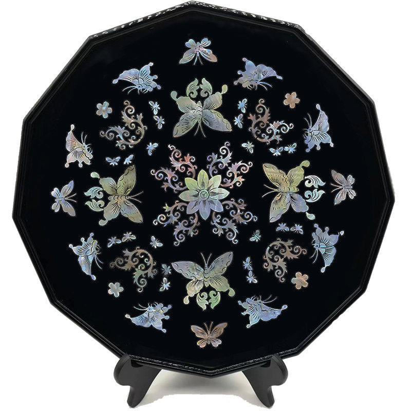 蝶恋花中式贝雕水移画螺钿贴家具日式茶盘托盘漆盘摆件圆凳装饰贴,淘宝优惠券,粉丝福利购,淘宝优惠卷