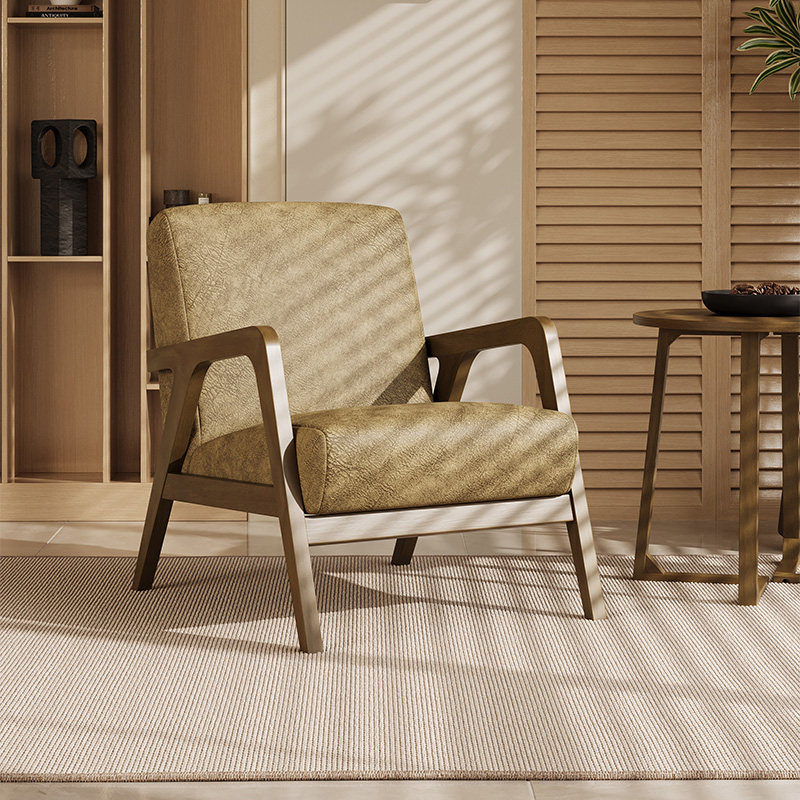单人沙发椅2025新款中古风轻奢高端客厅休闲椅小户型躺椅单人单椅,淘宝优惠券,粉丝福利购,淘宝优惠卷