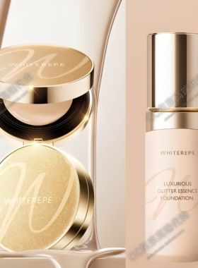 3.0妈生皮日本WHITEREPE气垫霜银座月光原生贵妇肌遮瑕持久不脱妆