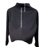 Двусторонная бархатная демисезонная модная удерживающая тепло приятная телу футболка, высокий воротник