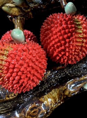 荔枝摆件家居客厅装饰品乔迁送礼