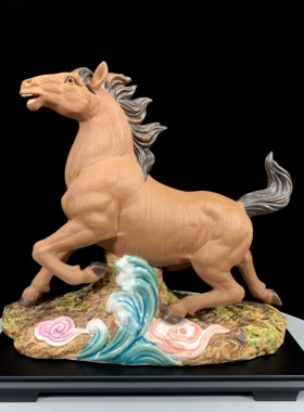 陶瓷马生肖摆件马年高端送礼