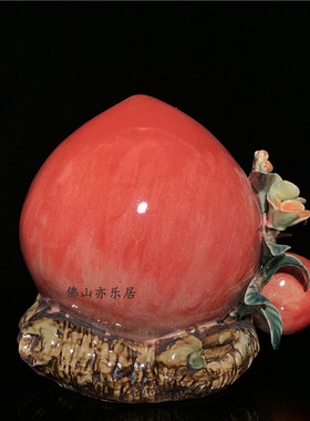 石湾公仔陶瓷乔迁生日新居寿桃