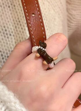 秋冬款开口可调节动物蝴蝶戒指