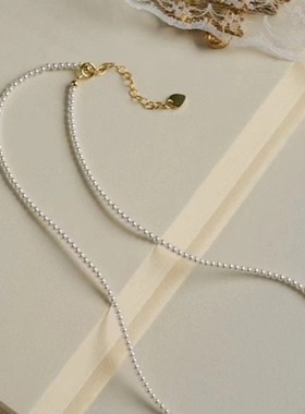 细款珍珠精致项链女高级感