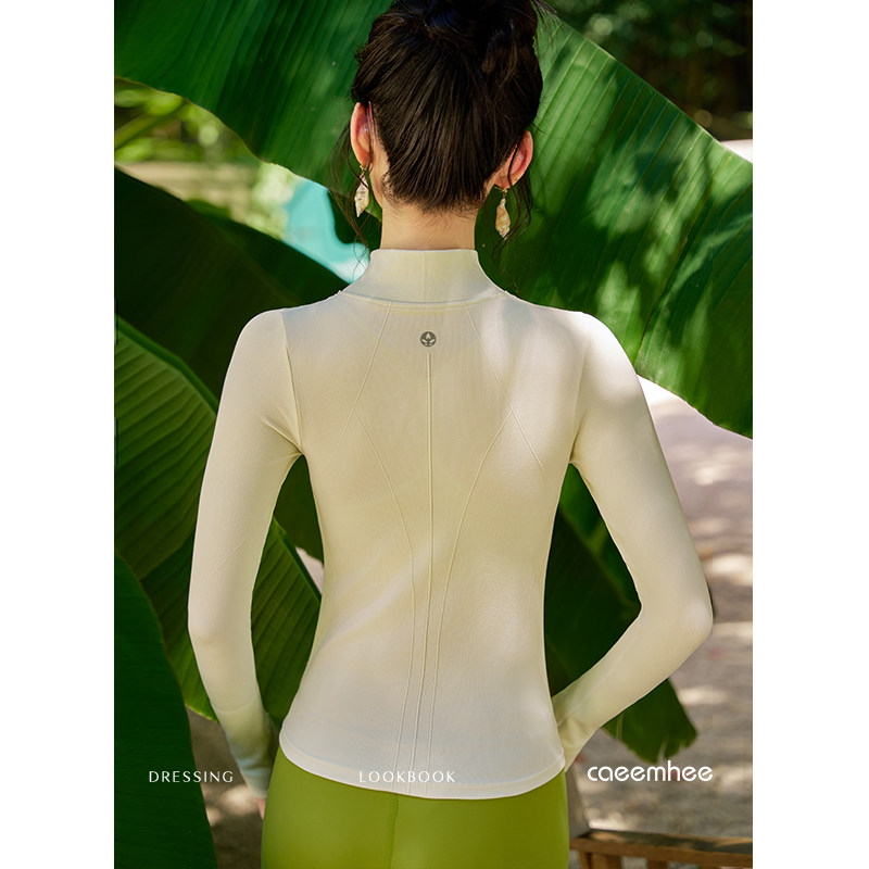 卡益长袖瑜伽服外套女2025秋冬上衣专业高端跑步健身服女运动夹克,淘宝优惠券,粉丝福利购,淘宝优惠卷