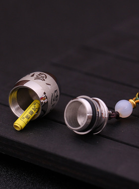 速效救心丸挂脖随身药瓶子空心小福袋可打开老人急救药盒挂件项链