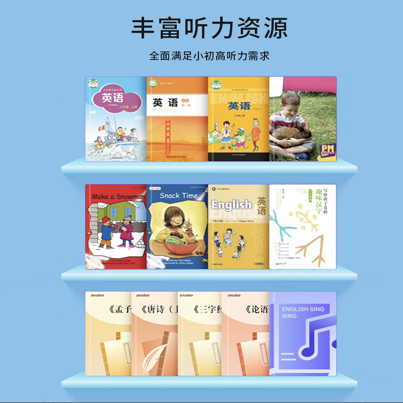 【新品上市】读书郎听力宝F1磨耳朵英语单词口语练习AI大规模辅导小学到高中预习复习好帮手听力学习机 - 图2