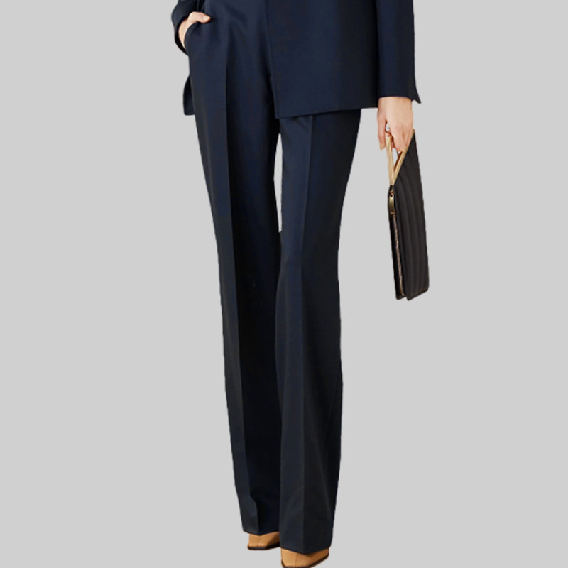 设计感藏青色西装套装女2025年秋新款气质显瘦干练收腰职业两件套,淘宝优惠券,粉丝福利购,淘宝优惠卷