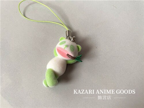 麒麟GAKKI十六生茶食玩熊猫日本动漫周边可爱卡通挂件手机绳散货 - 图1