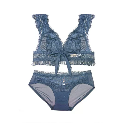 倩莉夫人 Кружевное сексуальное ультратонкее тонкое нижнее белье, бюстгальтер без косточек, большой размер